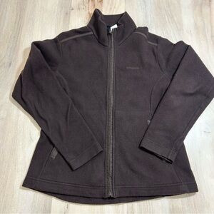 Patagonia Vintage Synchilla Fleece Full Zip Brown Sweater Jacket Size Med Womens